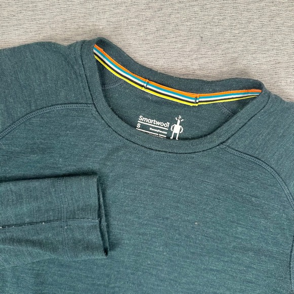 Smartwool Tops - Smartwool Base Layer Top Shirt Womens S Teal Green 100% Merino Wool Long Sleeve